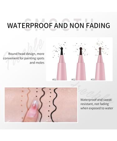 HOSAILY Freckle Pen Natural Lifelike Freckle Stamp Soft Dot Spot Pen Waterproof Long Lasting Quick Dry Freckle Tint Pencil for Natural Effortless Sunkissed Makeup-Light Brown - Buy Online on GoSupps.com