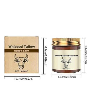 Urnuos Organic Grass Fed Beef Tallow Cream with Honey Balm - Natural Whipped Face & Body Moisturizer Deep Hydration to Nourish Dry Skin & Relieve Sensitivity 4oz - Buy Online on GoSupps.com