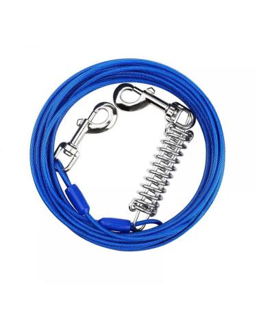 Hofleine 3m/5m dog leash for dogs cable leash clamping line with shock -damping spring for medium and large dogs camping garden running park in free blue diameter 5mm/0.2 " length 5m/16ft - Buy Online on GoSupps.com