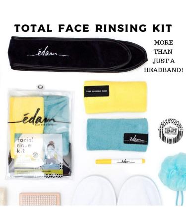Edam Face Washing Kit - Premium 6 pc Set: Headband, Wristband for Face Washing - Adjustable Reusable Facial Spa Set - Women's Skincare/ Beauty Gift - Buy Online on GoSupps.com