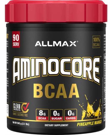 ALLMAX Nutrition AMINOCORE Instantized BCAAs Intra-Workout Muscle Support Pineapple Mango 2.57 lbs. (1166 g)