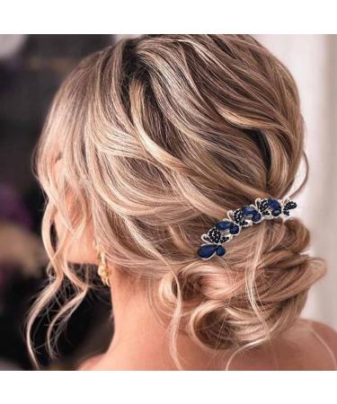 Bohend Rhinestone Hair Comb Crystal Hairpieces Bridal Hair Accessories for Women and Girls (2)