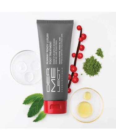Dermelect Runway Ready Luxury Foot Treatment - Hydrating & Exfoliating Cream with Keratin Peptides, Hyaluronic Acid, Shea Butter - 3.5oz - Buy Online on GoSupps.com