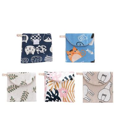 Exceart wallet women menstruation bag sanit Make -up bag organizer