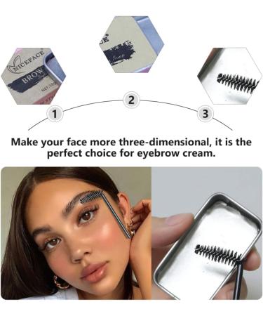 MUSISALY 3 Sets Eyebrow Soap Brow Shaping Soap 3d Brows Makeup Balm Woman Brow Soap Brow Wax Gel Texture - Buy Online on GoSupps.com