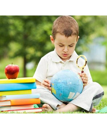 Handheld Magnifier Metal Handle Pocket Magnifier Large 80 Mm 10X Zoom in Lens Sturdy Metal Neck and Rim Quality Real Glass Precision Lens Magnifier Good Times - Buy Online on GoSupps.com