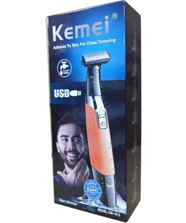 KEMEI Electric Razor & Beard Trimmer - Waterproof Cordless USB Rechargeable Groomer for Men & Women - Eyebrow Beard Facial & Body Hair Removal - Blue - Buy Online on GoSupps.com