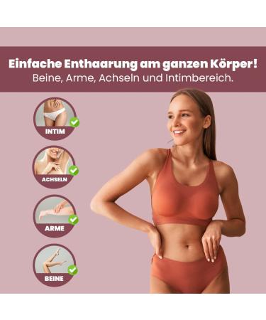 Capillum Amove Aloe Vera Depilatory Cream for Women - Painless Intimate Area Hair Removal | 2x500g Additive-Free & Neutral Scent - Buy Online on GoSupps.com