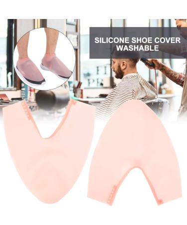 Silicone Haircut Shoes Cover - Washable & Dustproof Protector - Pink - Buy Online on GoSupps.com