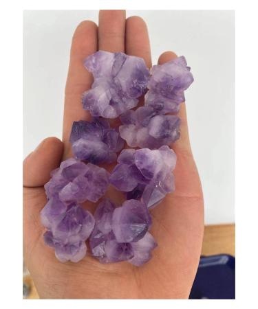 Natural Crystal Rough Natural Purple Crystal Cluster Natural Crystal Reiki Ornaments (Size : 500g)