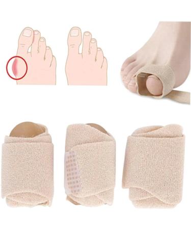 3 Pack Elastic Toe Correctors - Relieve Hammer Toes Overlapping Toes and Hallux Valgus with Comfortable Fabric Straighteners and Separators for Foot Pain Relief