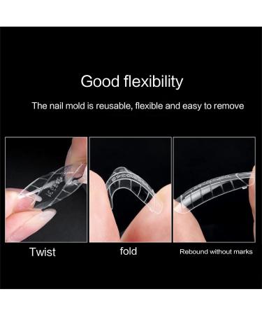 FEIlei Dual-Nail Forms Clear Nail Extension Tips Nail Gel Forms DIY Nails Manicure Tool B - Buy Online on GoSupps.com