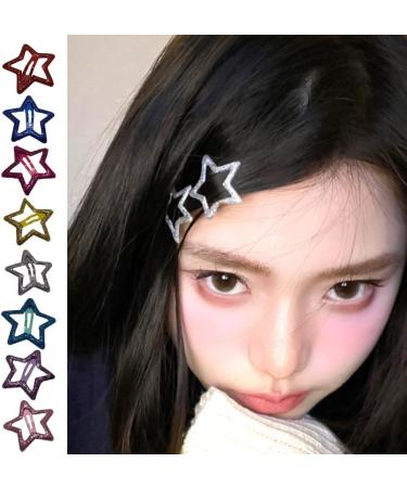 hgnxa Star Hair Clip Kids Glitter Metal Hair Clips Barrettes Hairpins Girls Hair Accessories Headwear Styling Tools Rose Red - Buy Online on GoSupps.com