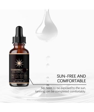 Sunless Self Tanning Drops Gradual Tan Moisturizing Lotion 60ml Lasting Concealer for Any Skin Type No Scratch Effect for Weddings Beach Summer Outdoor - Buy Online on GoSupps.com