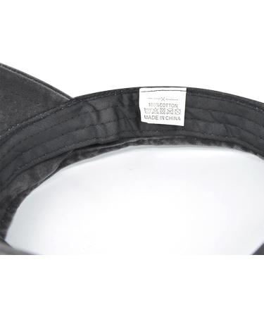 Unisex Cotton Sun Visor Hat for Sports, Men, and Women - Black, One Size | Sun Protection Cap - Buy Online on GoSupps.com