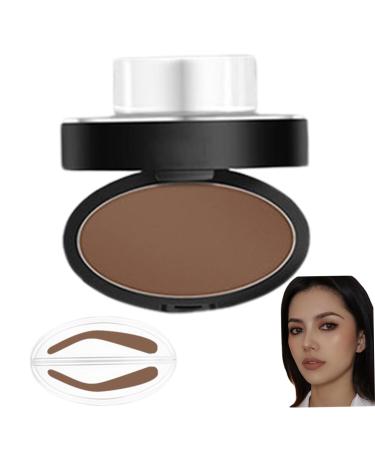 Kit de pochoirs sourcils pour femmes Tampon sourcils longue dur e avec forme droite arqu e et arrondie Kit de tampon facile et rapide avec poudre fine pour tous les niveaux comp tence