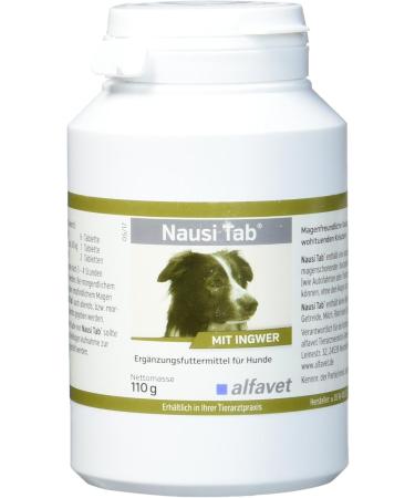 alfavet Nausi Tab protects the stomach in stressful situations chewable tablets with ginger for dogs food supplement 110 g box containing approx. 20 snacks - Buy Online on GoSupps.com