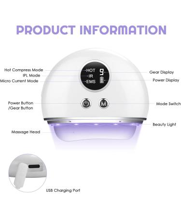 SHTALHST 4-in-1 Portable Red Light Therapy Electric Gua Sha Facial Tools for Women - 9-Level Heated Face & Neck Massager - Buy Online on GoSupps.com