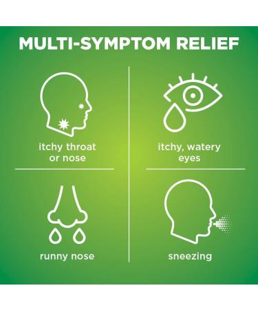 Amazon Basic Care Cetirizine Hydrochloride 10mg Antihistamine Tablets - 90 Count - Buy Online on GoSupps.com