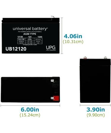 Buy UPG Universal Power UB12120 12V 12AMP Battery | International Shipping Available - Buy Online on GoSupps.com