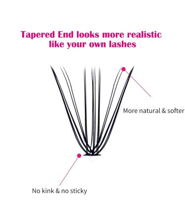 Premium Eyelash Single Clusters for Extensions - 10D 20D 0.07D Curl Mix 8-16mm Individual Artificial Eyelashes for Beginners | DH-10D+20D-0.07-D - Buy Online on GoSupps.com