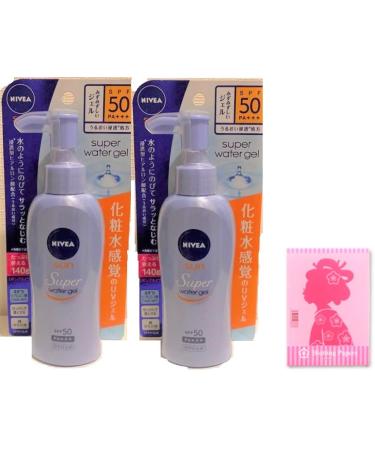 Japanese sunscreen uv Sun Protect Water Gel SPF 50/PA+++(2pack)including boiling paper