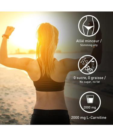 L-Carnitine - 2000mg L-Carnitine 0% Sugar 0% Fat - Only 5 Calories Per Bottle - Laboratoire Eric Favre - Grapefruit Flavor - Pack of 12 - Buy Online on GoSupps.com