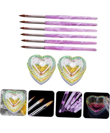 Healeved 3 Sets Nail Art Crystal Cup Nail Art Cup Nail Art Bowl Dappen Monomer Dish Nail Kits Nail Dip Kits Powder nail Crystal Bowl Nail Brush Nails Brush Pen Nail Pen Glass Abs Container - Buy Online on GoSupps.com