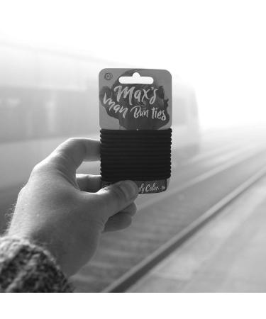 No Damage Soft Hair Elastics - Metal-Free, 12 Pack 4mm Strong Man Bun Ties - Supports 7-8 Pounds of Hair - Buy Online on GoSupps.com