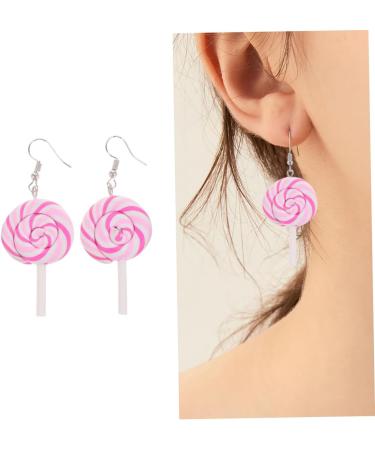VALICLUD 8 Pcs Rainbow Lollipop Earrings Kids Hoop Earrings for Girls Cute Earrings Post Earrings for Women Ornament Earrings for Women Candy Dangle Earrings Charm Personality Miss 3X5.3CMx2pcs Assorted Color 3x2pcs - Buy Online on GoSupps.com