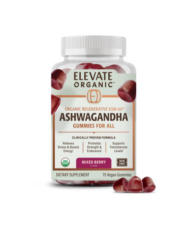 Regenerative Fermented KSM-66 Ashwagandha Vegan Gummies with Acti Veda Mixed Berry (600mg 25 Servings) Up to 150% More Effective Than KSM-66 Alone Ashwagandha Gummies