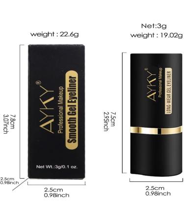 Eyeliner Waterproof Smudge Quick drying matt eyeliner Eyeliner Crayon Smokey Eye Liners Eyeliner Waterproof 02# - Buy Online on GoSupps.com