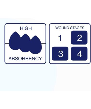 MedHeal Silver Foam Ag Sterile Antibacterial Dressing 4x4 - 5 Dressings/Box - Buy Online on GoSupps.com