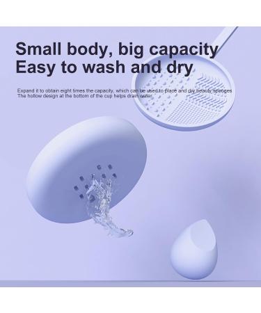 Makeup Brush Cleaner Bowl Multifunctional makeup sponge cleaner bowl Reusable and durable makeup cleaner bowl sponge For Powder Pads Sponges - Buy Online on GoSupps.com