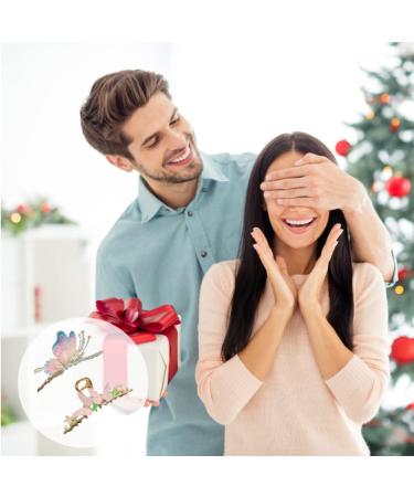 Buy Pieces Butterfly Hair Clips - Cute Kraeoke Pink Large Metal Back Clips for Women | International Shipping Available - Buy Online on GoSupps.com