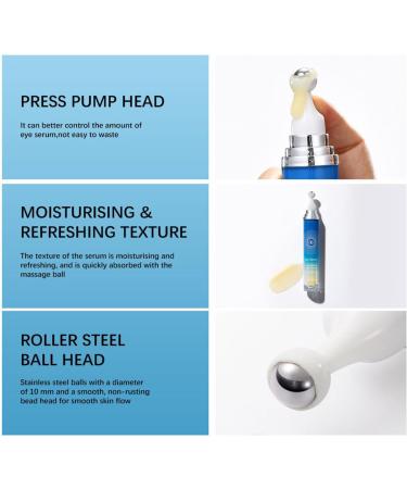  Mimoqk Eye Cream Dark Circles 15 ml Non-Greasy Hydrating Formula Fast Absorption Reduces Crow's Feet Calms Under-Eye Swelling Eases Puffiness Skin Care for Daily Revitalization - Buy Online on GoSupps.com