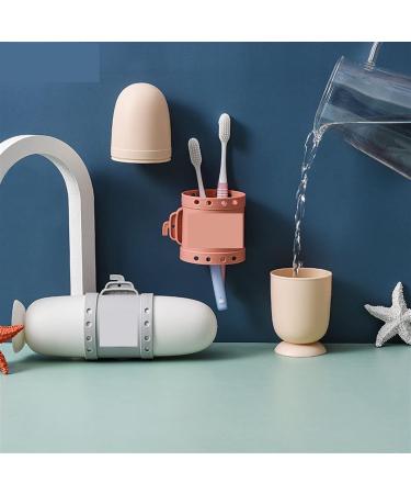 Buy Digjobk Pink Toothbrush Mug & Submarine Toothpaste Case - Portable Travel Accessories for Outdoor & Bathroom - Buy Online on GoSupps.com