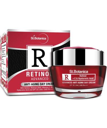 Anti-Aging Day Cream 50g | SPF 30 | UVA/UVB PA +++ | Infused with Retinol | Hydrates & Fights Signs of Aging | No Parabens & Sulphates | Vegan