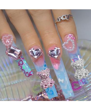 50pcs 3D Little Bear Nail Charms - Cute Bear Resin Charms for Acrylic Nails - Colorful Bears Rhinestones for Nail Art & Crafts - Buy Online on GoSupps.com