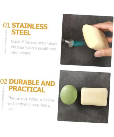 Ciieeo 9 Pcs Magnetic Soap Holder Shower Soap Wall Stand Home Wall Magnetic Wall Rack Soap Dish for Shower Wall Magnetic Wall Soap Holder Storage Soap Rack Kitchen Soap Stand Household - Buy Online on GoSupps.com