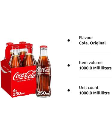 Coca-Cola Original Taste 4 x 250 ml Single - Buy Online on GoSupps.com