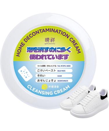 Stain Remover Cream | 260g Shoes Yellow Rubbish Remover | Yellow Remover Cleaner with Sponge Decontaminate Solid Paste for All Washable Shoes Lxury - Buy Online on GoSupps.com