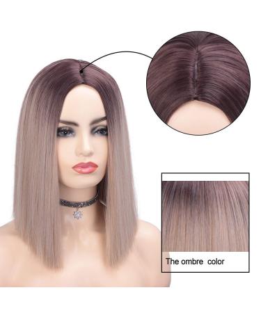 Buy 36cm (14) Blonde & Brown Ombre Wig for Women - Smooth Long Wig with Dark Roots | Perfect for Parties & Costumes - Buy Online on GoSupps.com