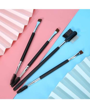 4pcs Professional Soft Hair Cosmetic Double Head Eyebrow Brush Eyelashes Comb Makeup Tool - Buy Online on GoSupps.com