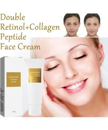 VhoMes Double Retinol & Collagen Peptide Treatment Peptide Firming Anti-aging Facial Moisturizes Cream Reduces Fine Lines for All Skin Types. - Buy Online on GoSupps.com