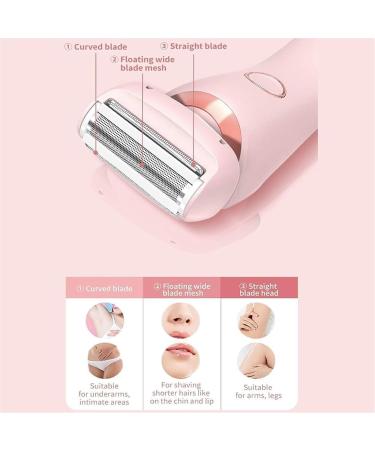 Duskofficial Razor The Glide Pro 3.0 Waterproof Electric Razor Duskofficial Glide Pro 3.0 Waterproof Electric Shaver 2 in 1 Electric Shaver Razors for Women Wet and Dry for Leg Underarm 1set Pink Blue - Buy Online on GoSupps.com