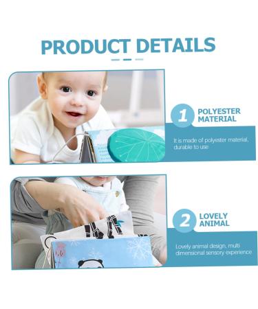 IFANLANDOR Panda Desk Calendar Cloth Book - Baby Mirror Toy and Puzzle Books for Babies 0-6 Months - Children's Animal Cognition Book - Handcrafted Cloth Baby Books and Toys - Buy Online on GoSupps.com