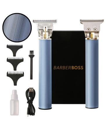 BarberBoss Beard Trimmer and Stubble Trimmer Hair Clipper for Men - Cordless Electric Clippers with T-Blade Trimmer USB Rechargeable Grooming Kit QR-2086