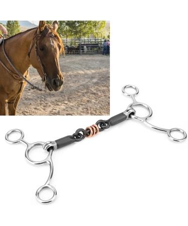 Doact Western Treensen Bit - Sweet Iron 5.5 Slider Roller O-Ring Bridle Bits for Horses | Junior Cowhorse Copper Eggbutt Dog Bone 3-Part Loose - Buy Online on GoSupps.com