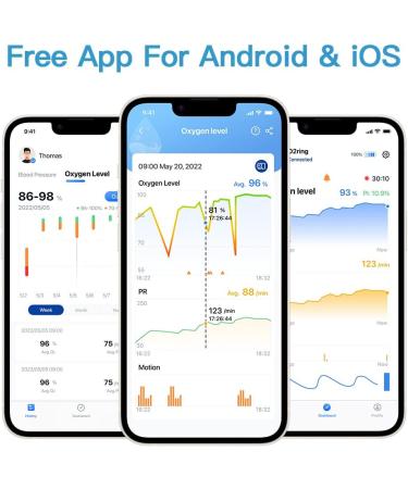 ViATOM O2 Ring Pulse Oximeter with Alarm - Black - Buy Online on GoSupps.com